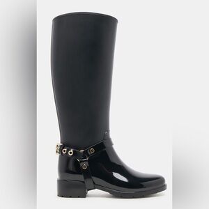 Black Women's Knee-High Waterproof Boots